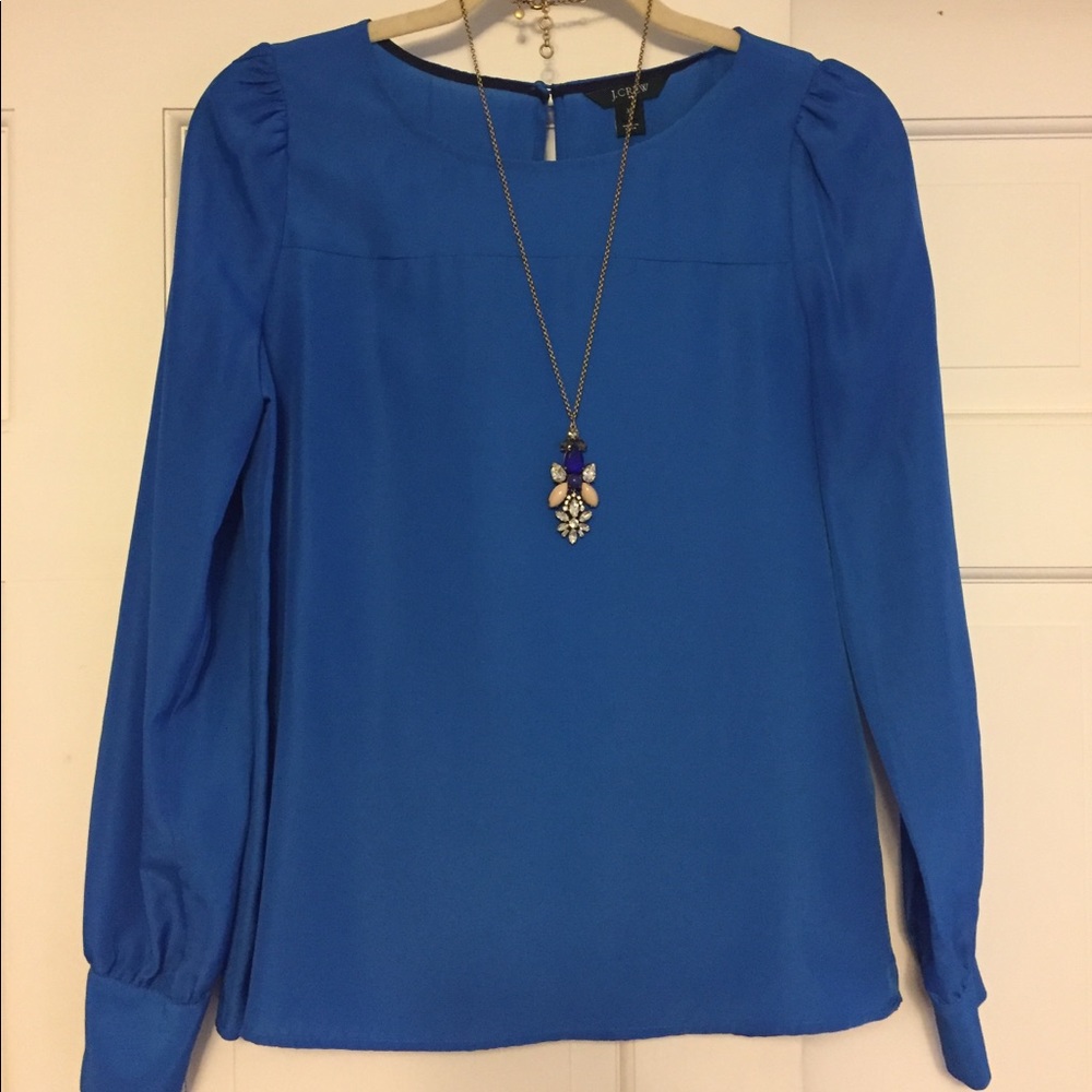 SOLD- J. Crew blue blouse